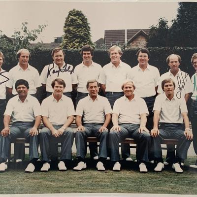 Ryder Cup team signed photo (JSA)