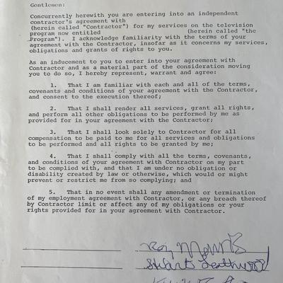 The Koobas signed contract 