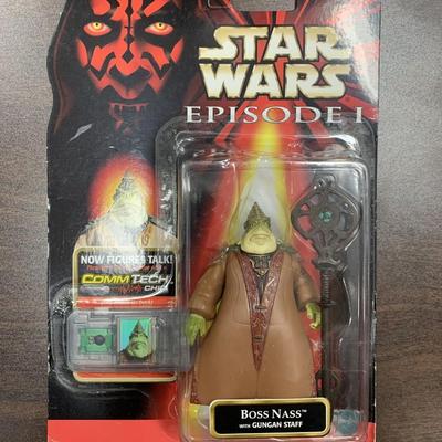 Star Wars unsigned Boss Nass action figure