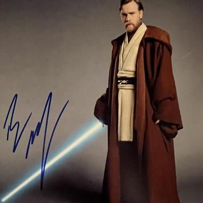 Star Wars Ewan McGregor signed photo