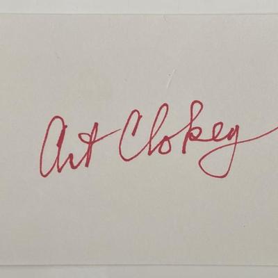 Art Clokey original signature 