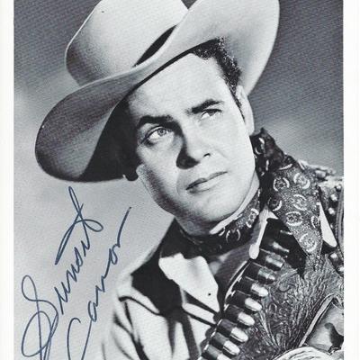 Days of Buffalo Bill Sunset Carson signed photo