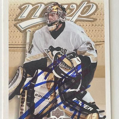 Pittsburgh Penguins Sébastien Caron 2003 Upper Deck #342 signed trading card 