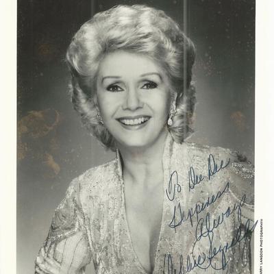 Debbie Reynolds signed photo