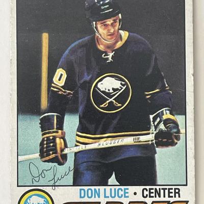 Buffalo Sabres Don Luce 1977 Topps #231 signed trading card 