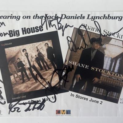 Big House and Shane Stockton signed promo card 