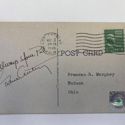 Gene Autry signed post card