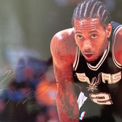 Kawhi Leonard signed photo