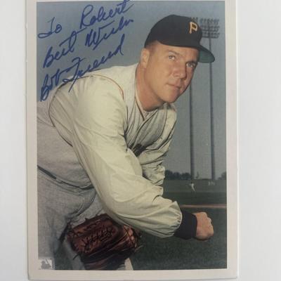 Pittsburgh Pirates Bob Friend signed photo