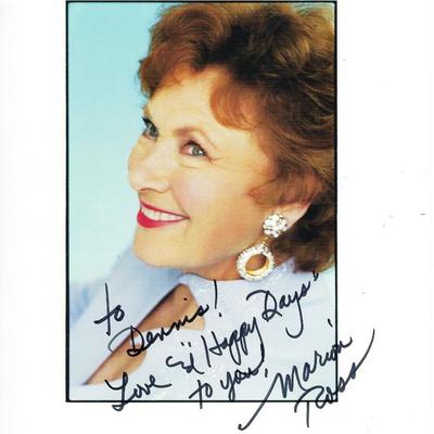 Marion Ross signed photo