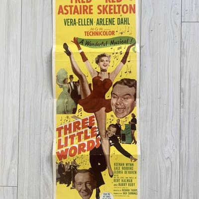 Three Little Words original 1950 vintage movie poster
