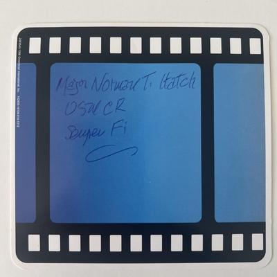 U.S. Marine Corps Norman Hatch signed card 