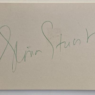 Gloria Stuart original signature 