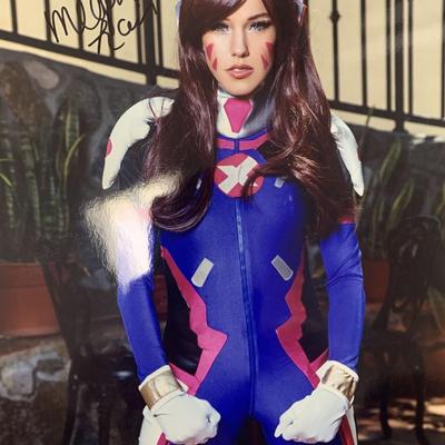 Megan Rain signed photo. PSA