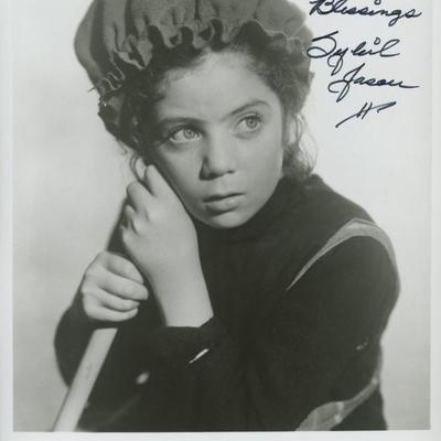 Sybil Jason signed "The Little Princess" movie photo
