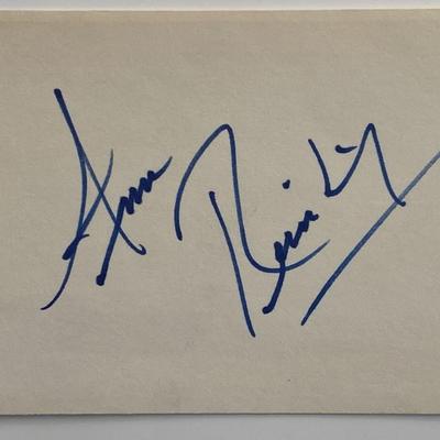 Ann Reinking original signature 