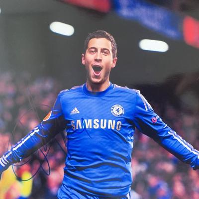 Eden Hazard signed photo