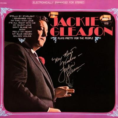 Jackie Gleason Plays Pretty For The People signed album