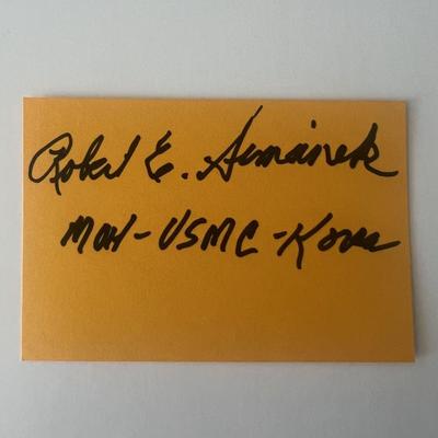 USMC Robert E. Simanek
original signature 