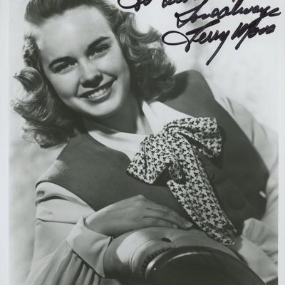 Terry Moore signed photo
