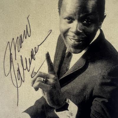 Marv Johnson signed photo 