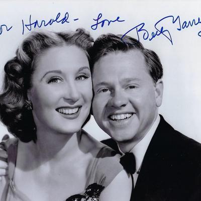 Betty Garrett signed photo