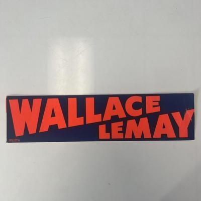 Wallace-Lemay campaign bumper sticker