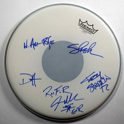 Guns N' Roses signed drumhead