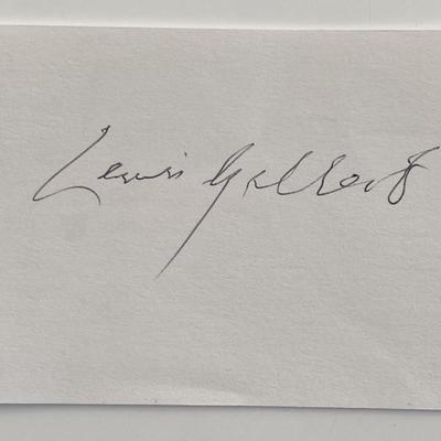Director Lewis Allen original signature 