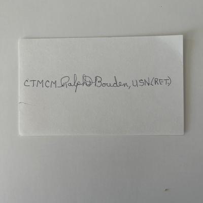 CTMCM Raph Bouden original signature 