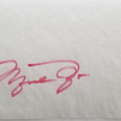 Michael Jordan signature cut. GFA Authenticated