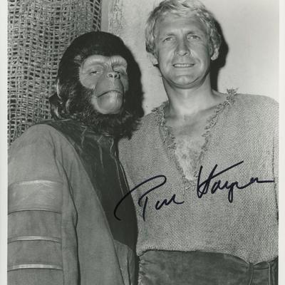 Ron Harper signed "Planet of the Apes" TV photo