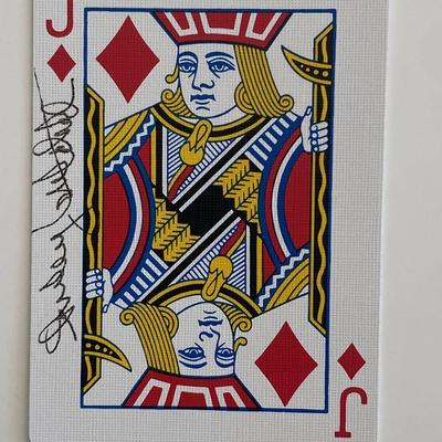 signed playing card 