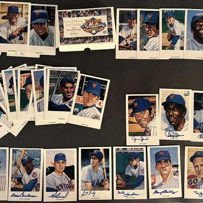 1969 World Champion Mets signed post card set