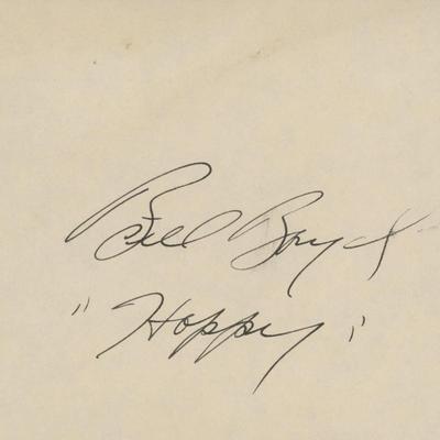 William Boyd signature cut