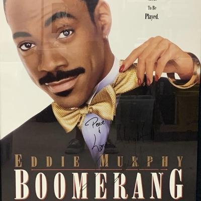 Eddie Murphy Boomerang signed poster