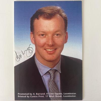 Bill Wiggin signed photo