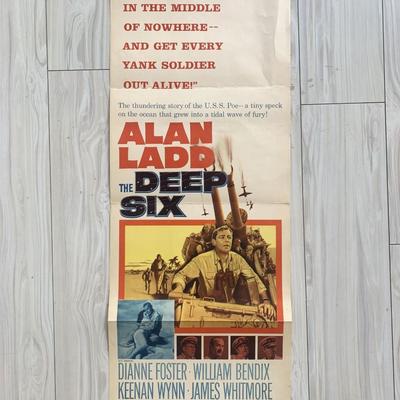 The Deep Six original 1958 vintage movie poster