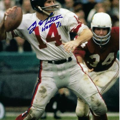 Y.A. Tittle signed photo