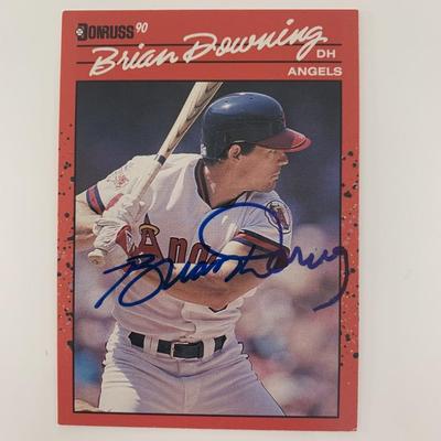 Brian Downing signed baseball card