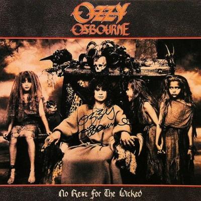 Ozzy Osbourne signed No Rest For The Wicked album