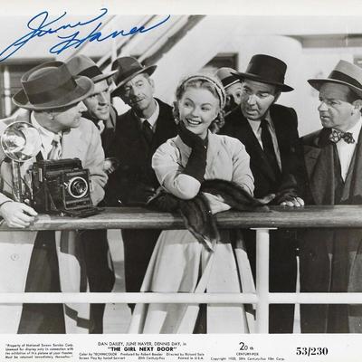 The Girl Next Door June Haver signed movie photo