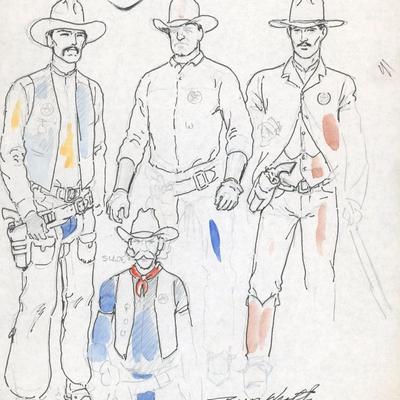 DC Comics Russ Heath signed original drawing