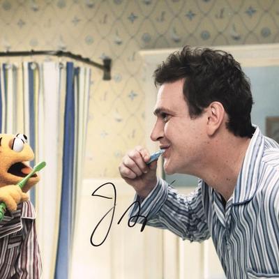 The Muppets Jason Segel signed movie photo