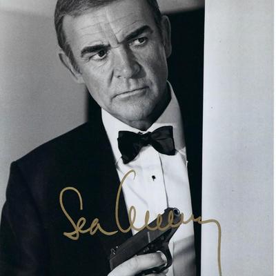 James Bond Sean Connery signed movie photo