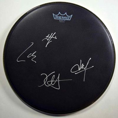 Metallica signed drum head