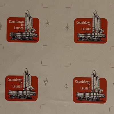 1980 NASA Kennedy Space Center Rockwell Shuttle Orbiter vintage decal