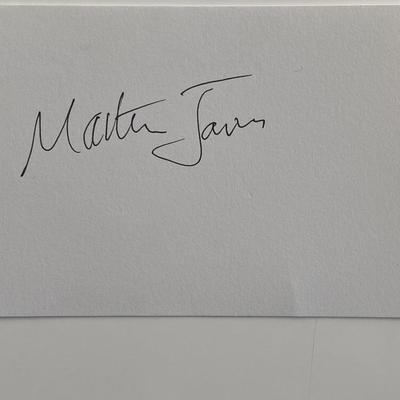 Martin James original signature 