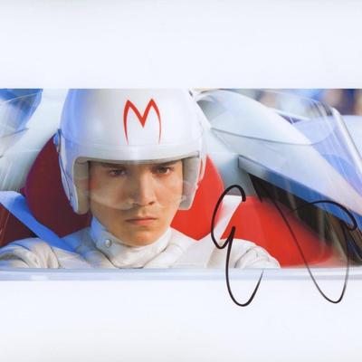 Emile Hirsch signed "Speed Racer" movie photo 