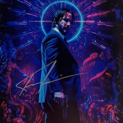 John Wick Keanu Reeves signed photo